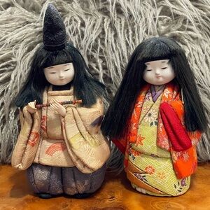 Vintage Traditional Japanese doll, Hand made Japanese doll, Kimono Ichimatu doll